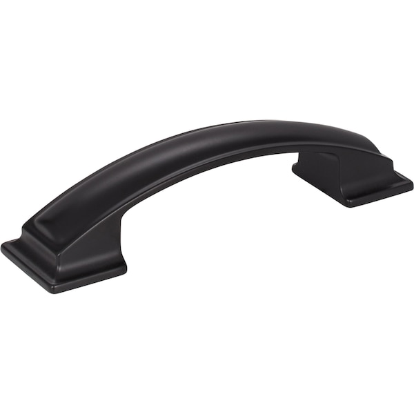 Jeffrey Alexander 96 mm Center-to-Center Matte Black Square Annadale Cabinet Pull 435-96MB - main